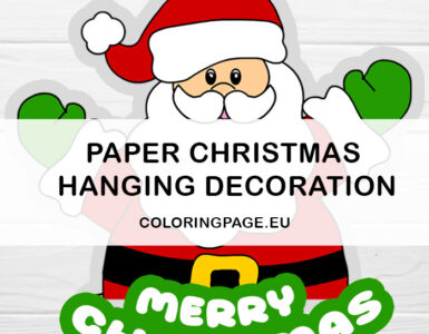 paper christmas hanging decoration