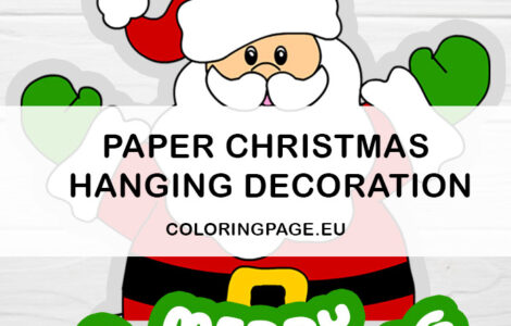 paper christmas hanging decoration