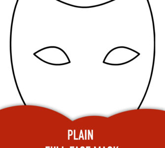 plain full face mask template