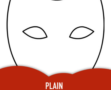 plain full face mask template