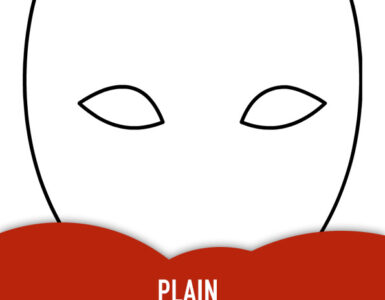 plain full face mask template