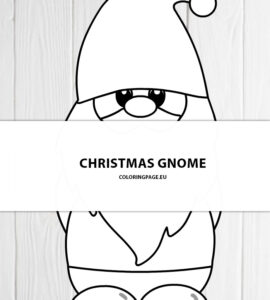 printable christmas gnome