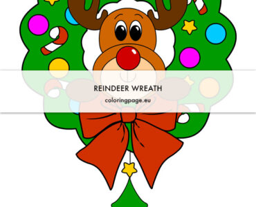reindeer wreath decoration