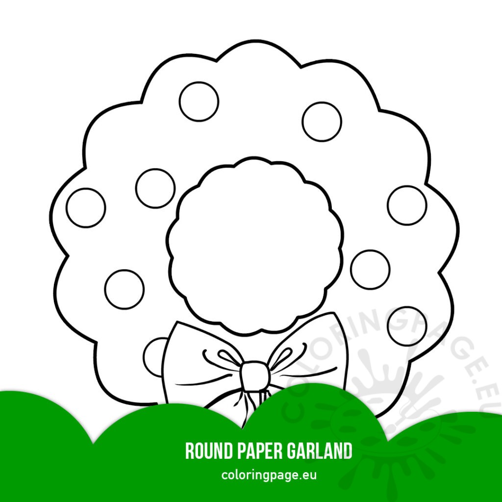 round paper garland