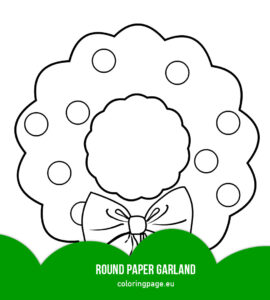 round paper garland