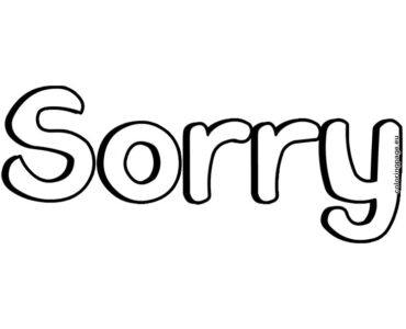 sorry word