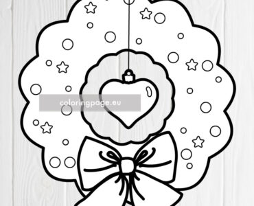 xmas wreath heart
