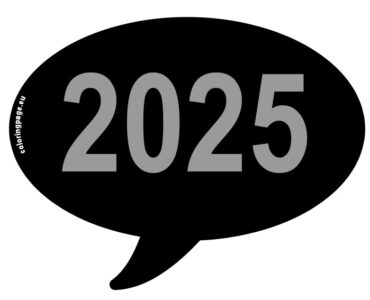 2025 speech bubble