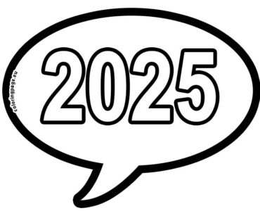 2025 year speech bubble