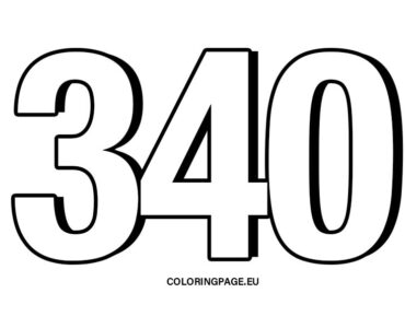 340 number 3D
