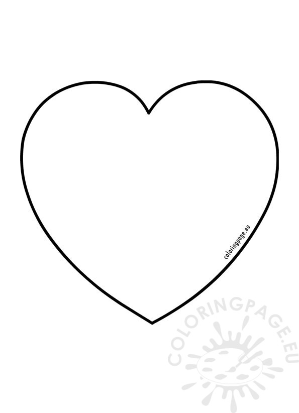 blank heart template