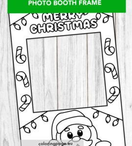 christmas photo booth frame template