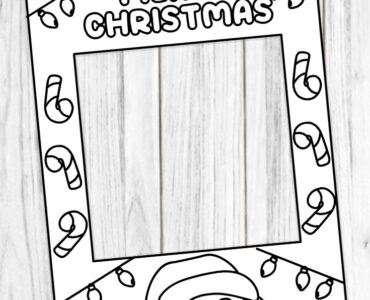 christmas photo booth frame template