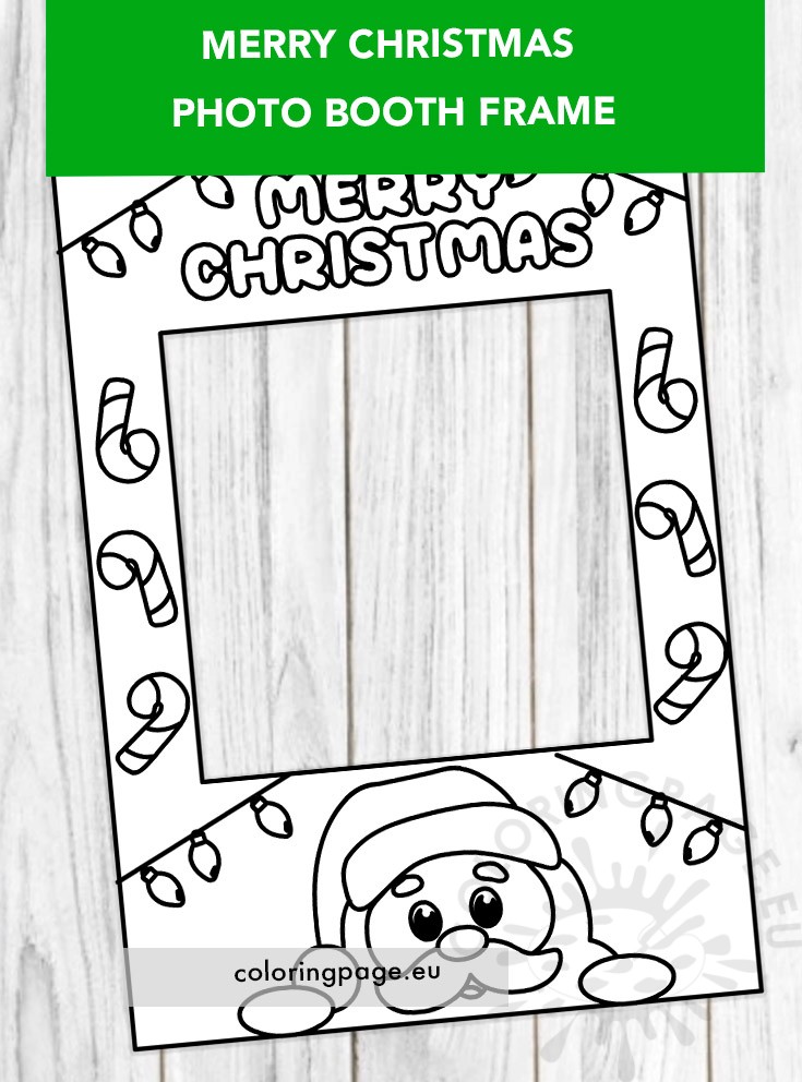 christmas photo booth frame template