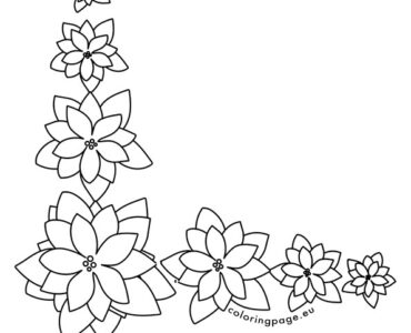 christmas poinsettia flowers corner
