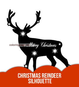 christmas reindeer silhouette