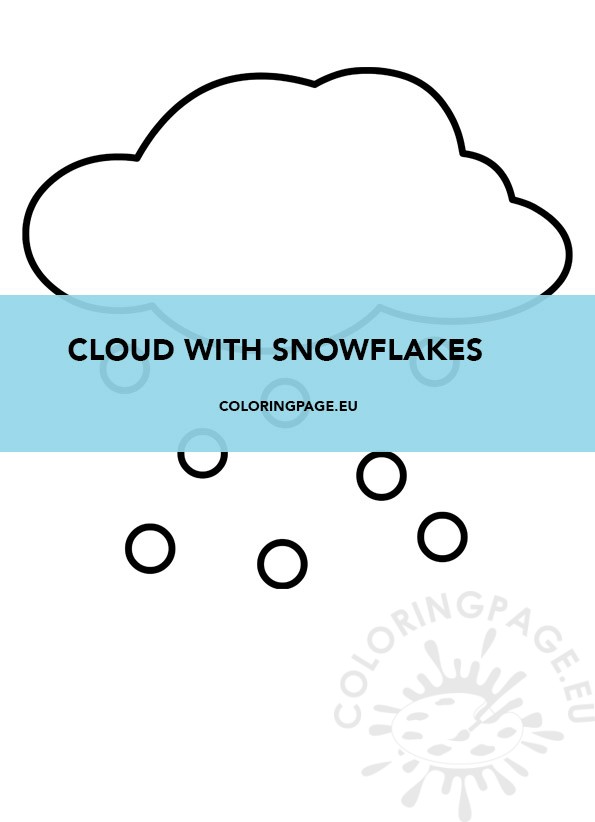 cloud snowflakes winter