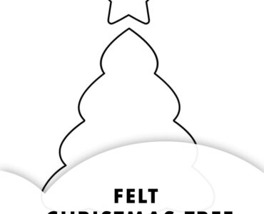 felt christmas tree shape