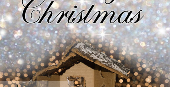 merry christmas nativity scene