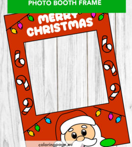 merry christmas photo booth frame