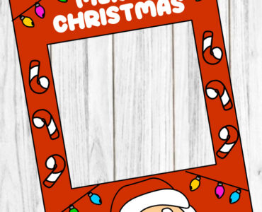 merry christmas photo booth frame