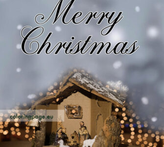 nativity scene merry christmas