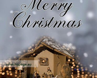 nativity scene merry christmas