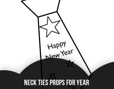 necktie new year template