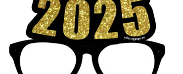 party glasses new year 2025