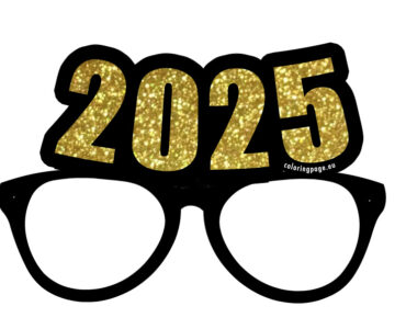 party glasses new year 2025