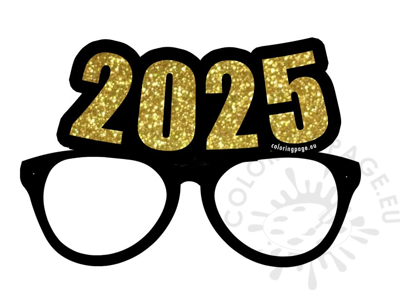 party glasses new year 2025