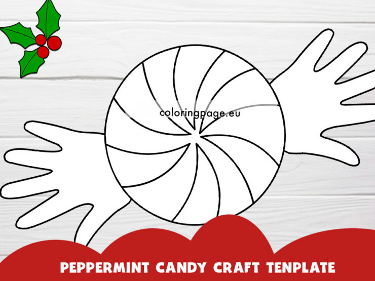 Candy with hands | Coloring Page