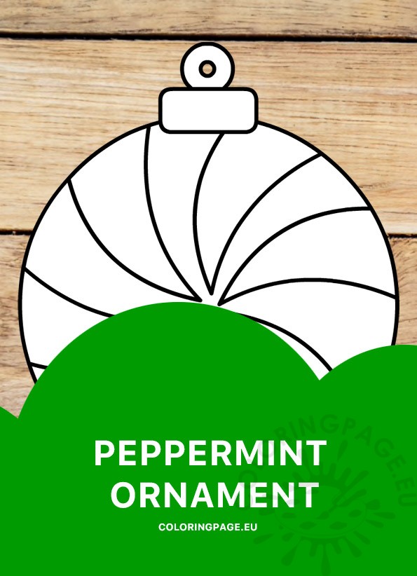 peppermint ornament