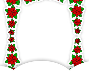 poinsettia frame