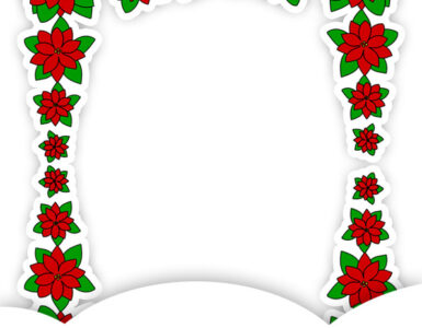 poinsettia frame