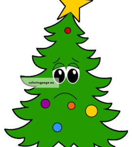 sad christmas tree