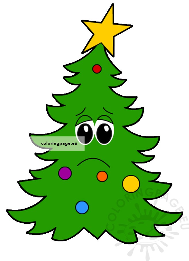 sad christmas tree