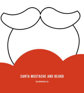 santa mustache beard shape