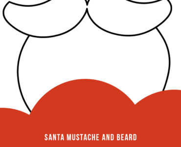 santa mustache beard shape