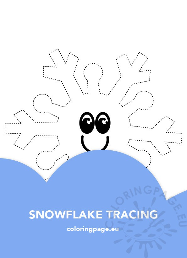 snowflake tracing worksheet