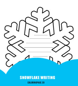 snowflake writing template