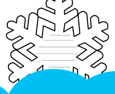 snowflake writing template