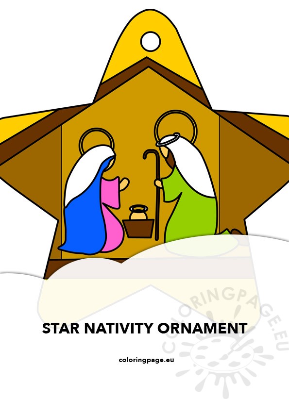 star nativity ornament