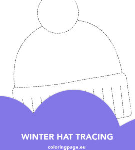 winter hat tracing