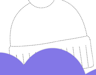 winter hat tracing