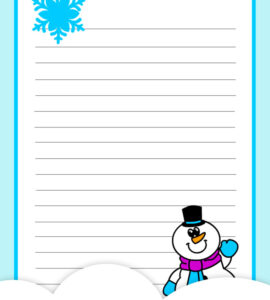 winter writing printable