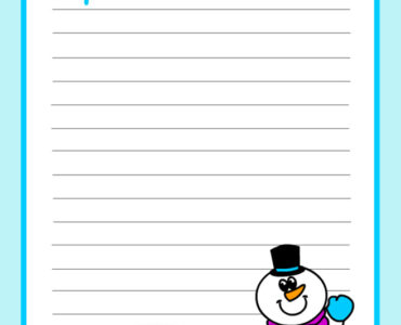 winter writing printable