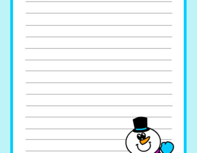 winter writing printable