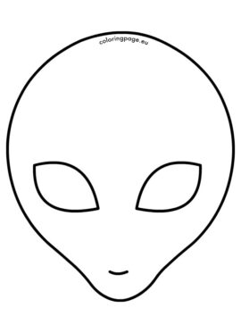 Alien outline | Coloring Page