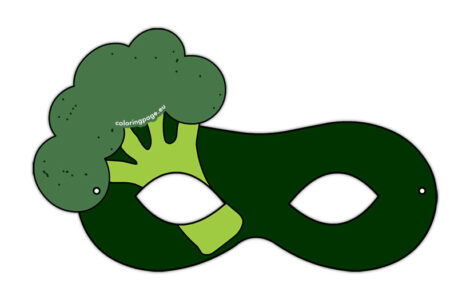 broccoli paper mask